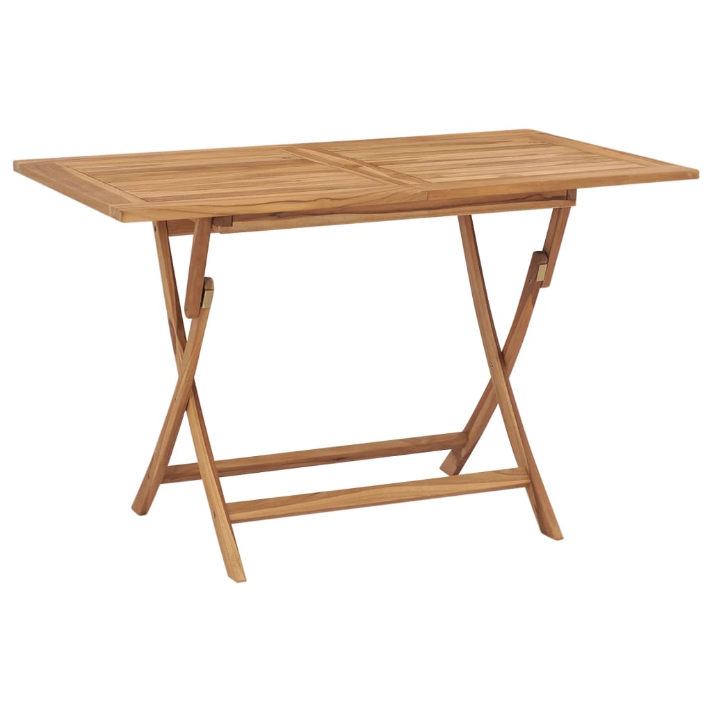 VidaXL Tavolo Da Giardino Pieghevole In Teak Massello – 85x85x76 Cm, Resistente Agli Agenti Atmosferici - 3