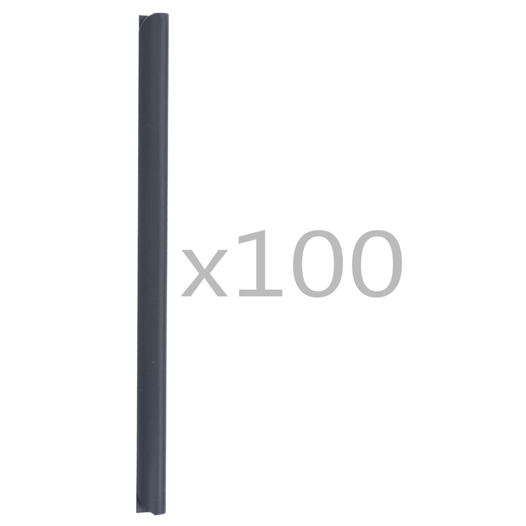 vidaXL Clips für Sichtschutzstreifen 100 Stk. PVC Anthrazit