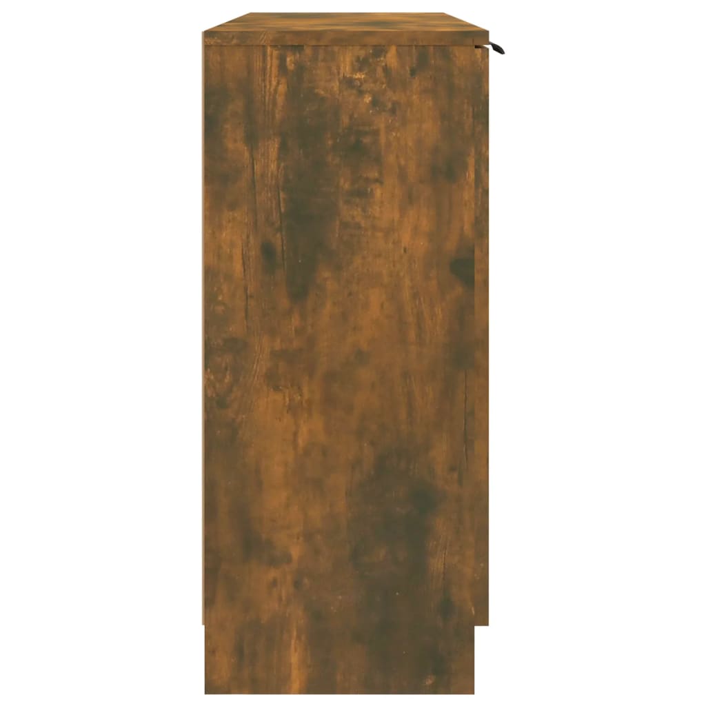vidaXL Sideboard Räuchereiche 90,5x30x70 cm Holzwerkstoff