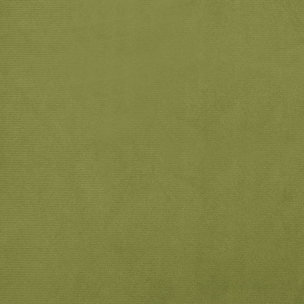 vidaXL Fußhocker Hellgrün 60x60x36 cm Samt