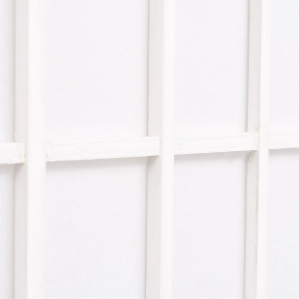 vidaXL 4-tlg. Raumteiler Japanischer Stil Klappbar 160 x 170 cm Weiß