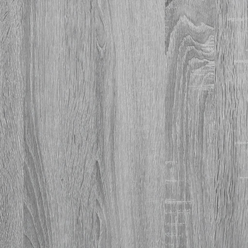 vidaXL Schrank mit Rollen Grau Sonoma 60x22x79 cm Holzwerkstoff
