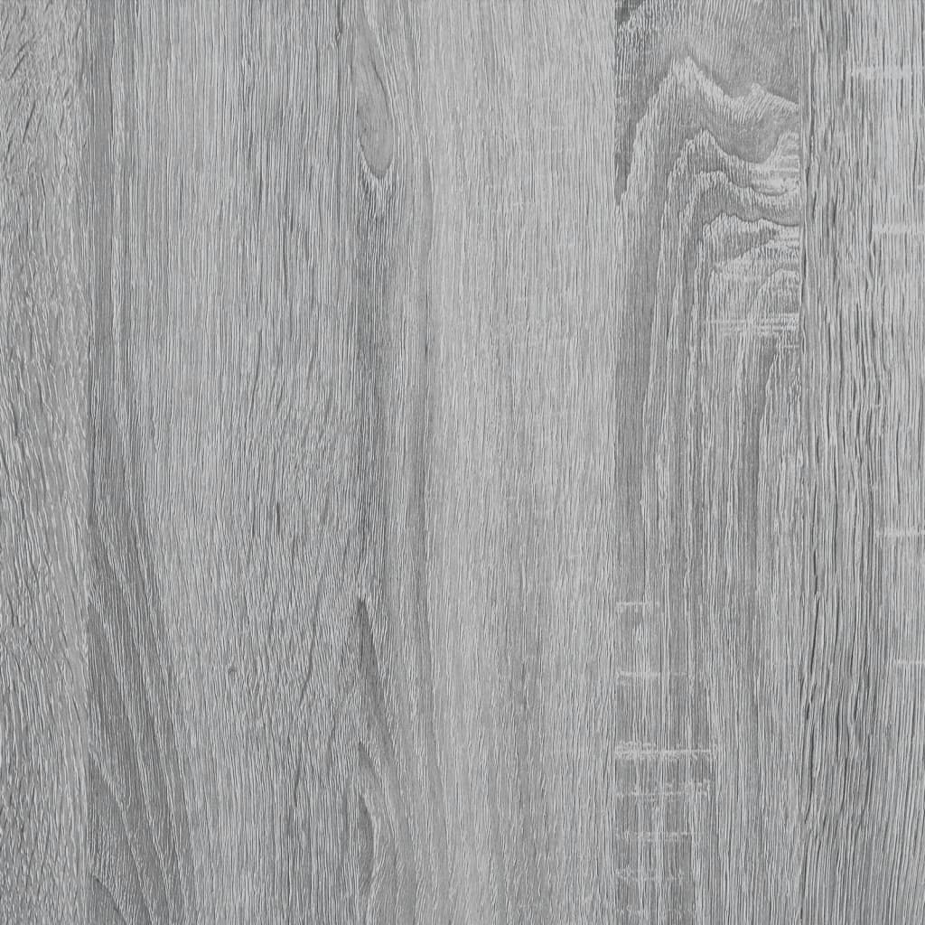 vidaXL Bettgestell Grau Sonoma 160x200 cm Holzwerkstoff