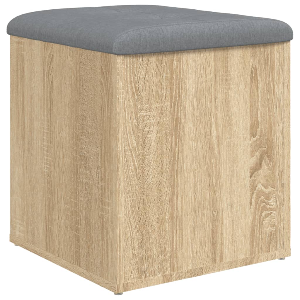 vidaXL Sitzbank mit Stauraum Sonoma-Eiche 42x42x45 cm Holzwerkstoff