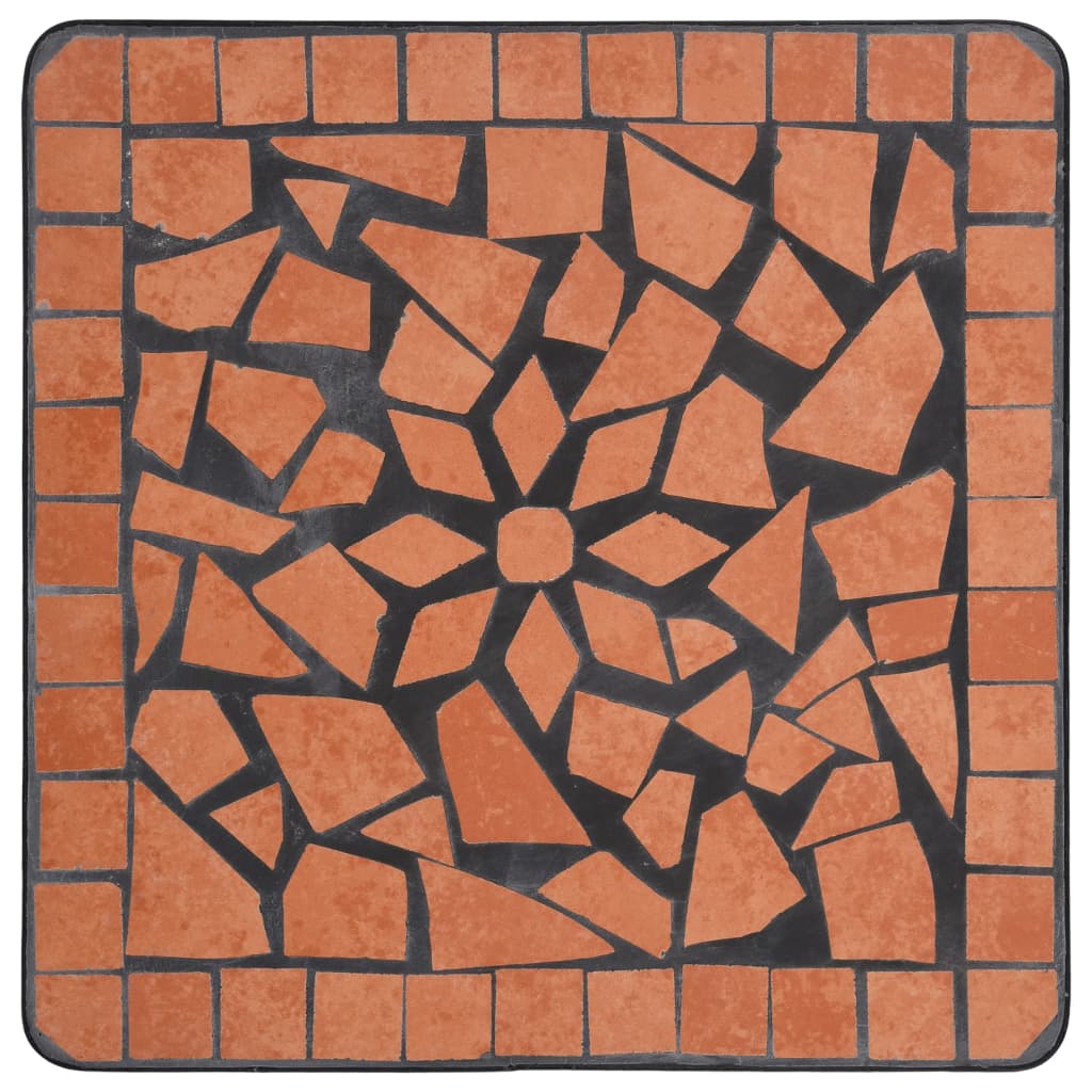 vidaXL Mosaik-Beistelltisch Terrakotta Keramik