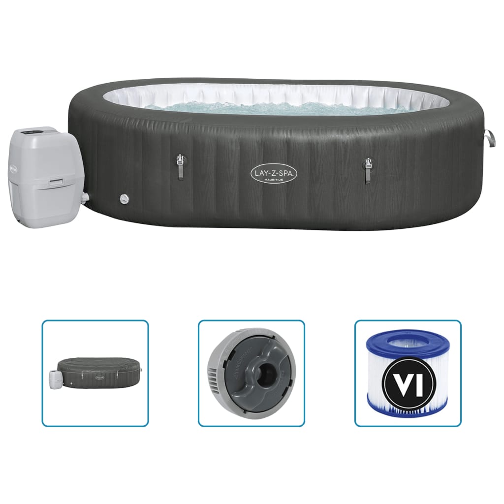 Bestway Lay-Z-Spa Mauritius Airjet Whirlpool Oval