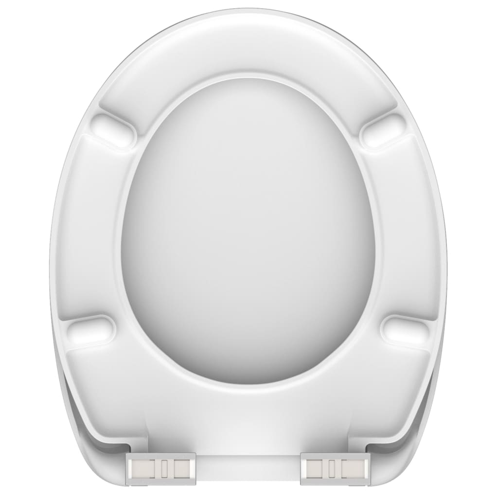 SCHÜTTE Toilettensitz mit Absenkautomatik WHITE Duroplast