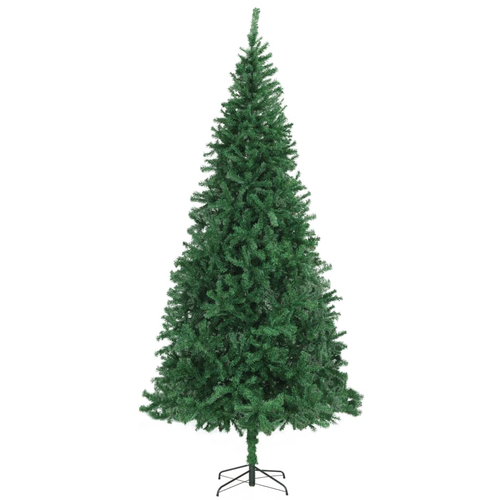 vidaXL Künstlicher Weihnachtsbaum mit LEDs & Kugeln 300 cm Grün