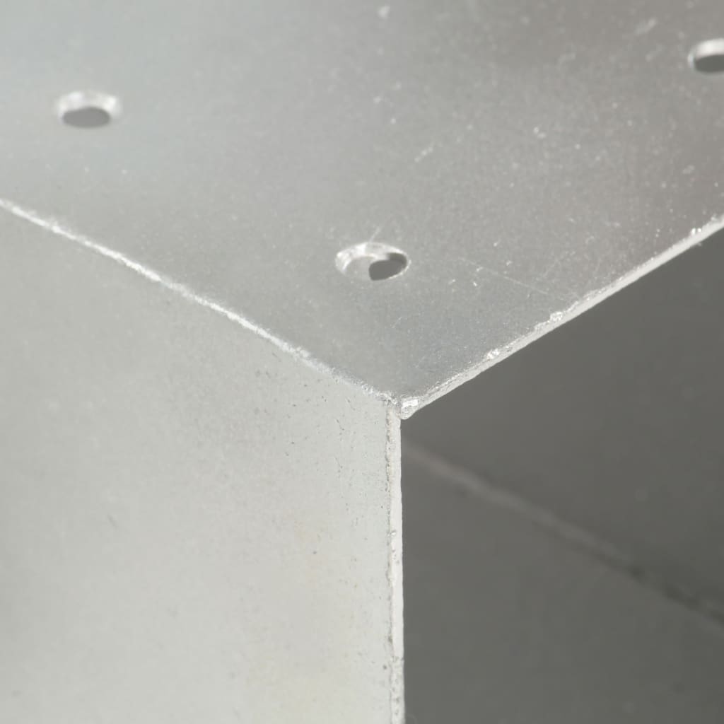vidaXL Pfostenverbinder 4 Stk. X-Form Verzinktes Metall 101 x 101 mm