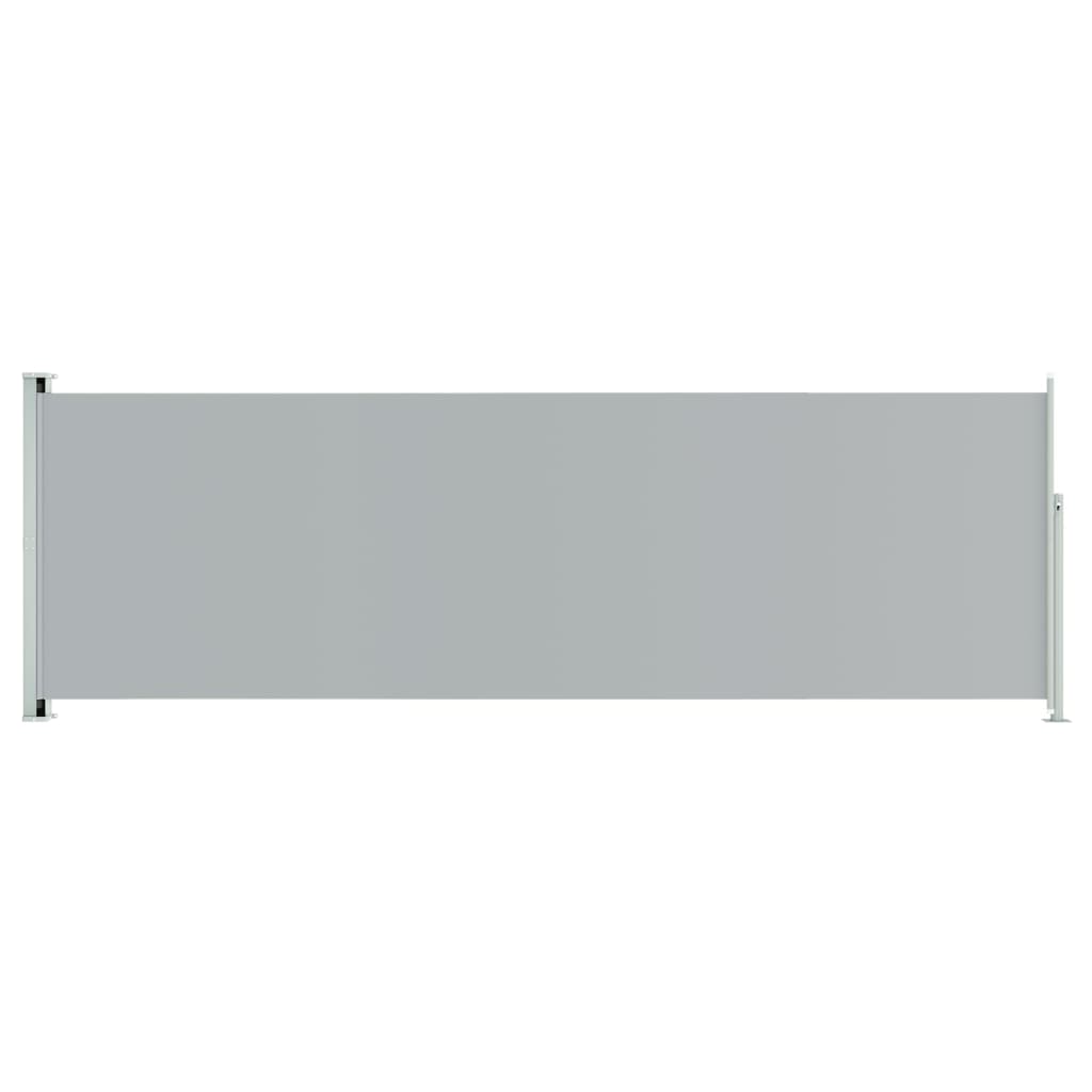 vidaXL Seitenmarkise Ausziehbar 200x600 cm Grau