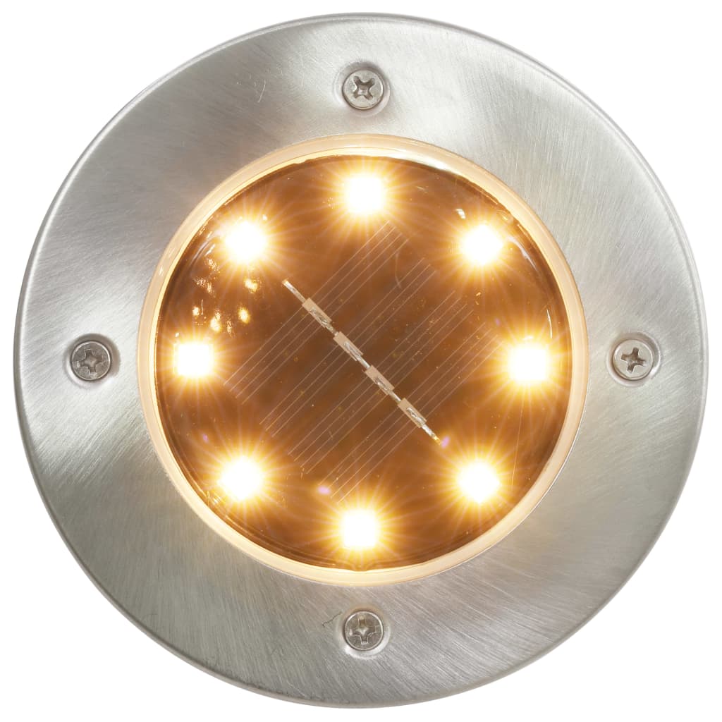vidaXL Solar-Bodenleuchten 8 Stk. LED Warmweiß