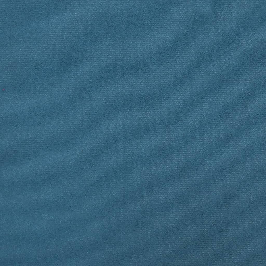 vidaXL Schlafsofa in L-Form Blau 255x140x70 cm Samt