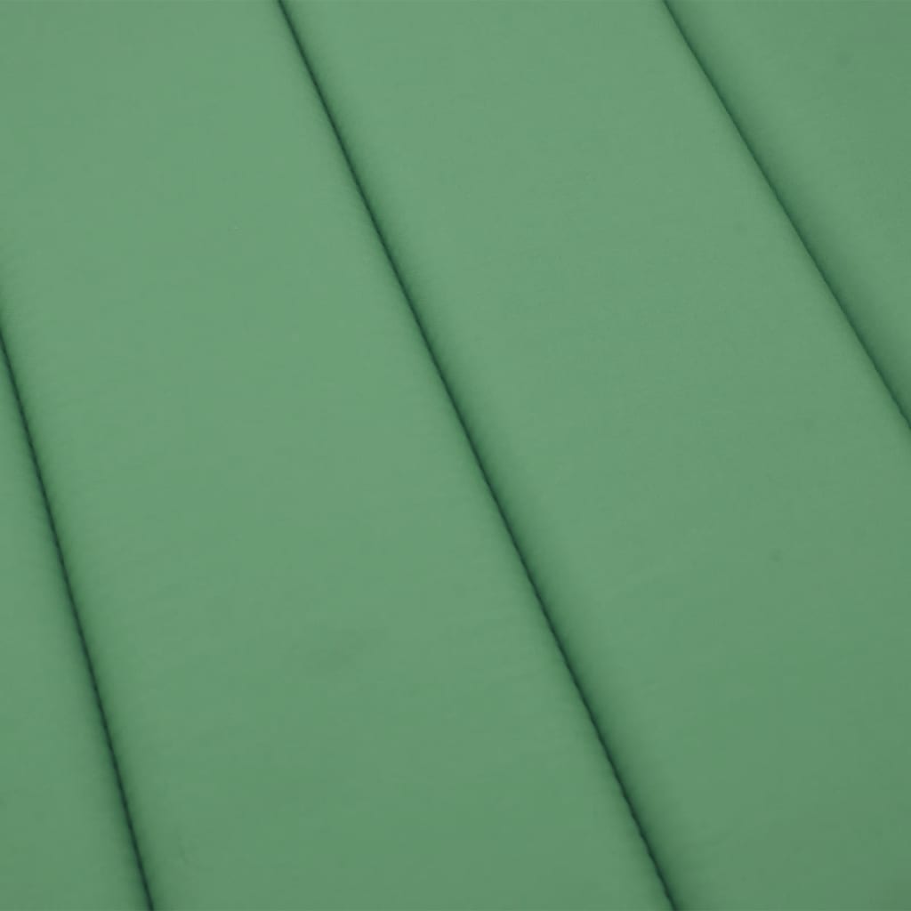 vidaXL Sonnenliegen-Auflage Grün 200x70x3 cm Oxford-Gewebe