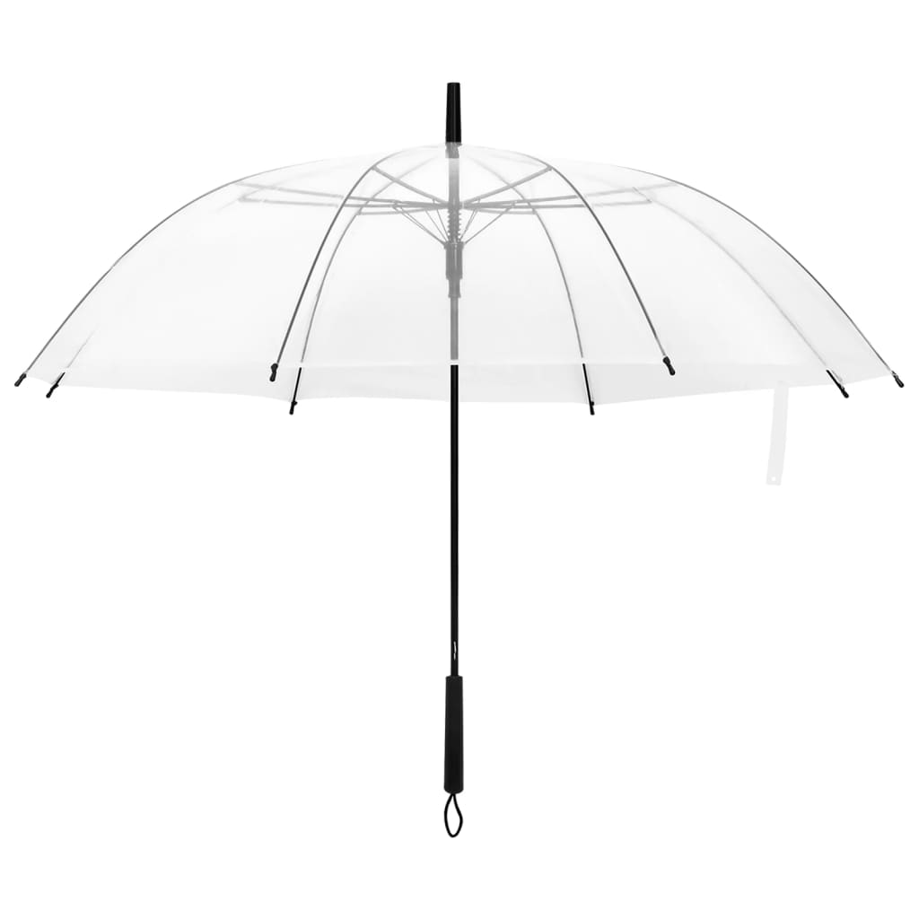 vidaXL Regenschirm Transparent 107 cm