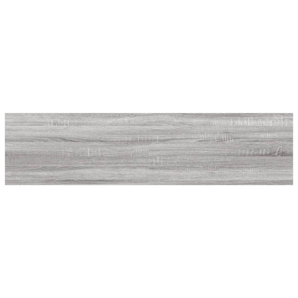 vidaXL Wandregale 8 Stk. Grau Sonoma 40x10x1,5 cm Holzwerkstoff