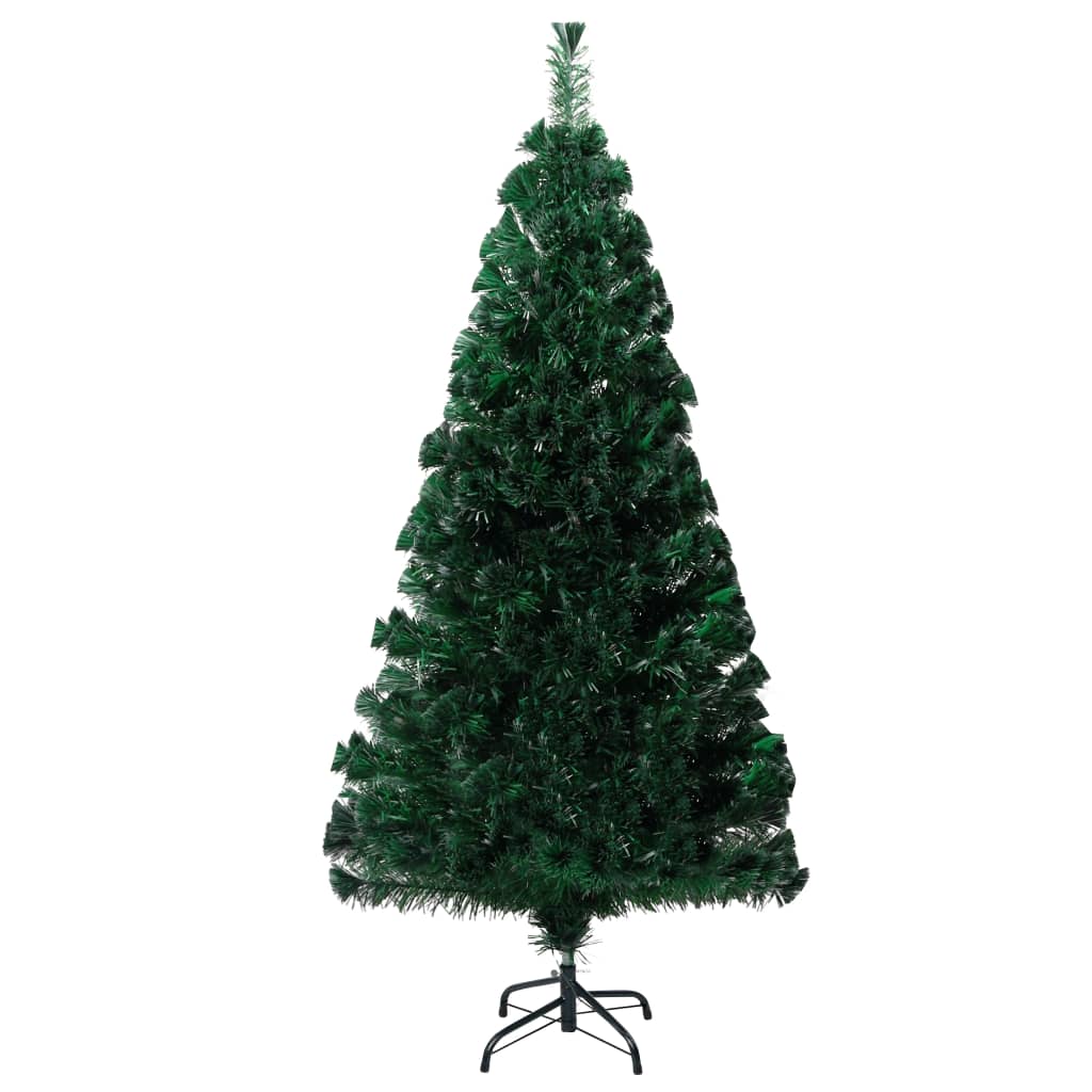 vidaXL Künstlicher Weihnachtsbaum mit Ständer Grün 120 cm Glasfaser