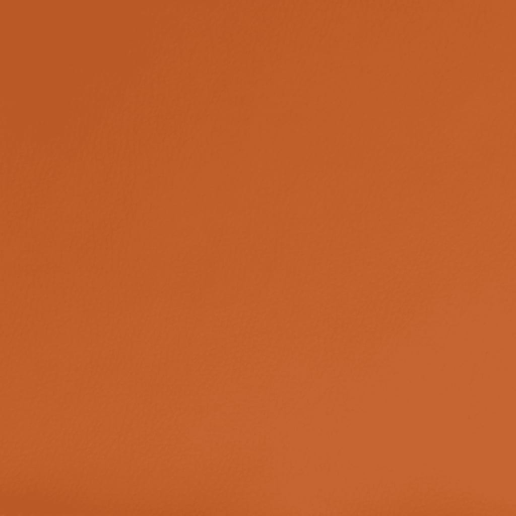 vidaXL Fußhocker Dunkelgrau/Orange 45x29,5x39 cm Stoff und Kunstleder