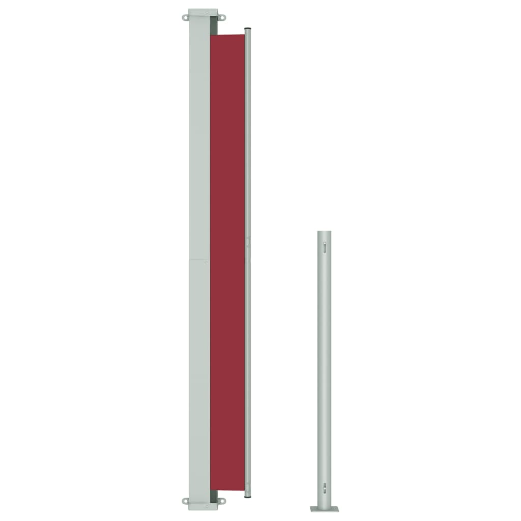 vidaXL Seitenmarkise Ausziehbar 180x300 cm Rot