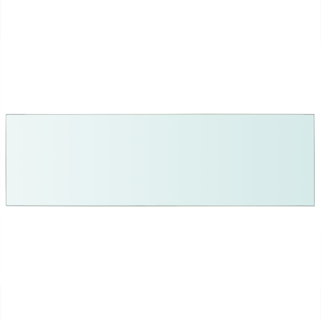 vidaXL Regalboden Glas Transparent 80 cm x 25 cm