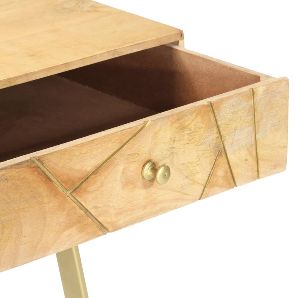 vidaXL Schreibtisch mit Schubladen 100×55×75 cm Massivholz Mango