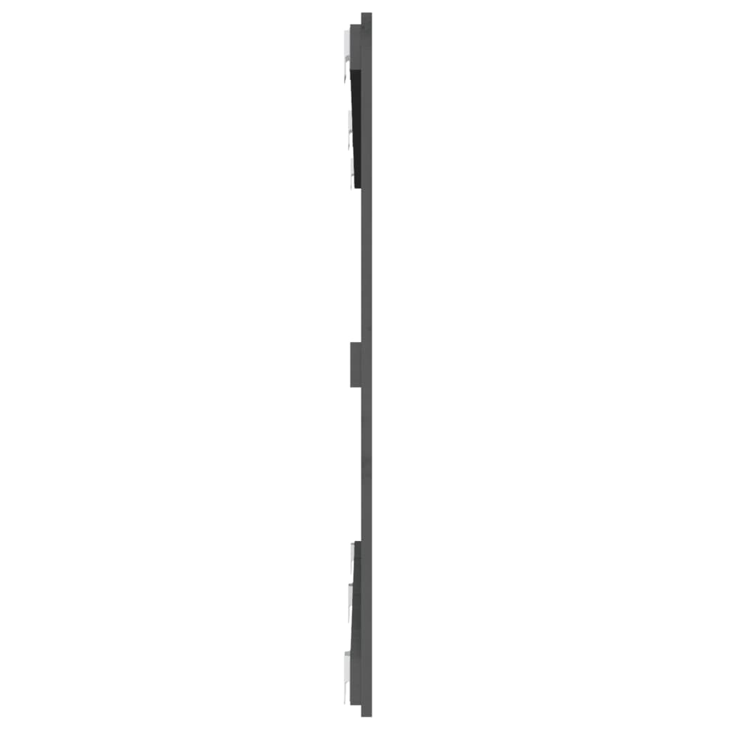 vidaXL Wand-Kopfteil Grau 159,5x3x90 cm Massivholz Kiefer