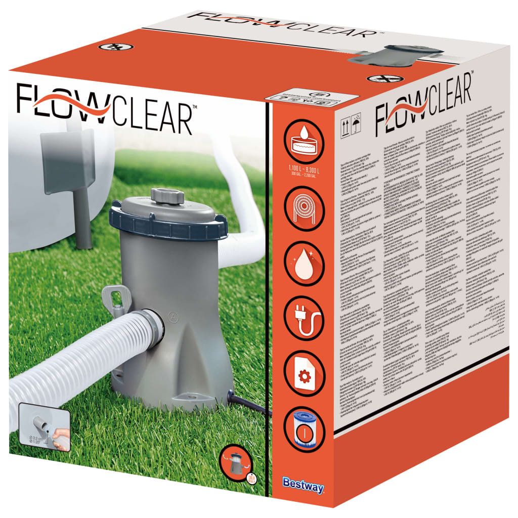 Bestway Flowclear Pool-Filterpumpe 1249 L