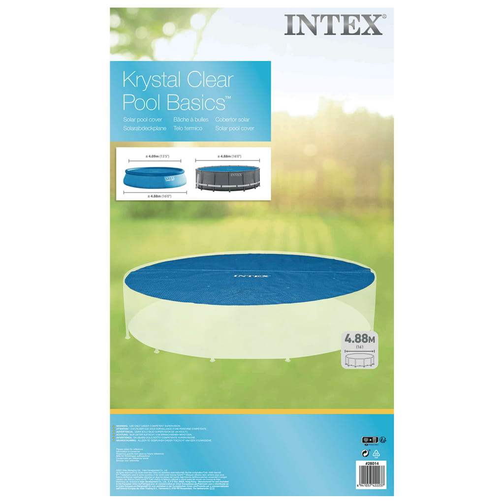 Intex Solar Poolabdeckung Blau 470 cm Polyethylen