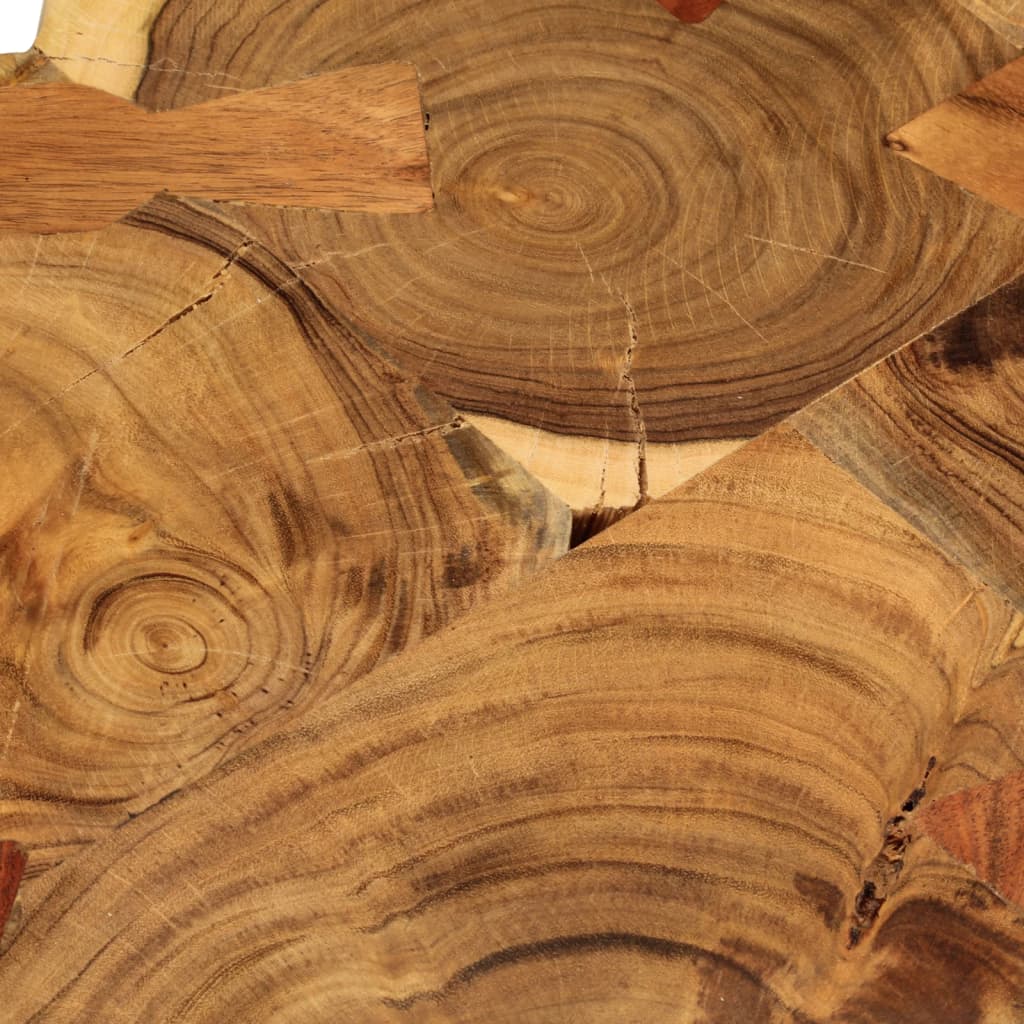 vidaXL Couchtisch 35 cm 6 Baumscheiben Massivholz Palisander