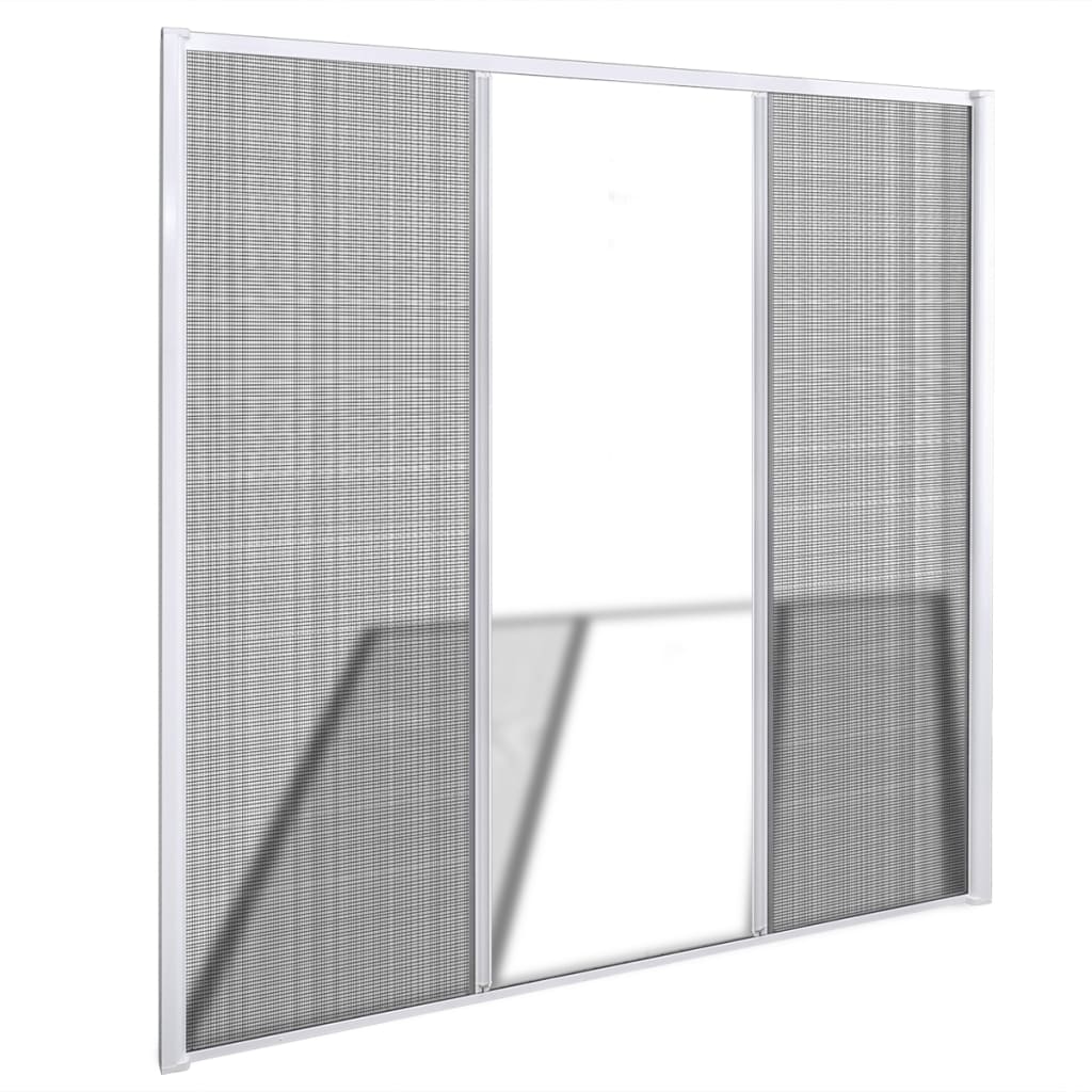 Insektenschutz zum Schieben für Doppeltüren 215 x 215 cm weiß