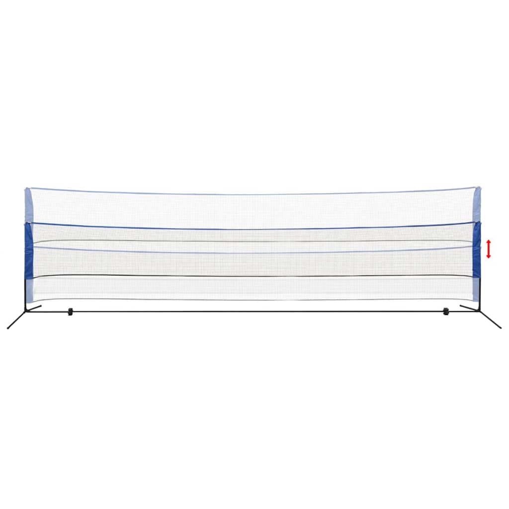 vidaXL Badmintonnetz mit Federbällen 600x155 cm