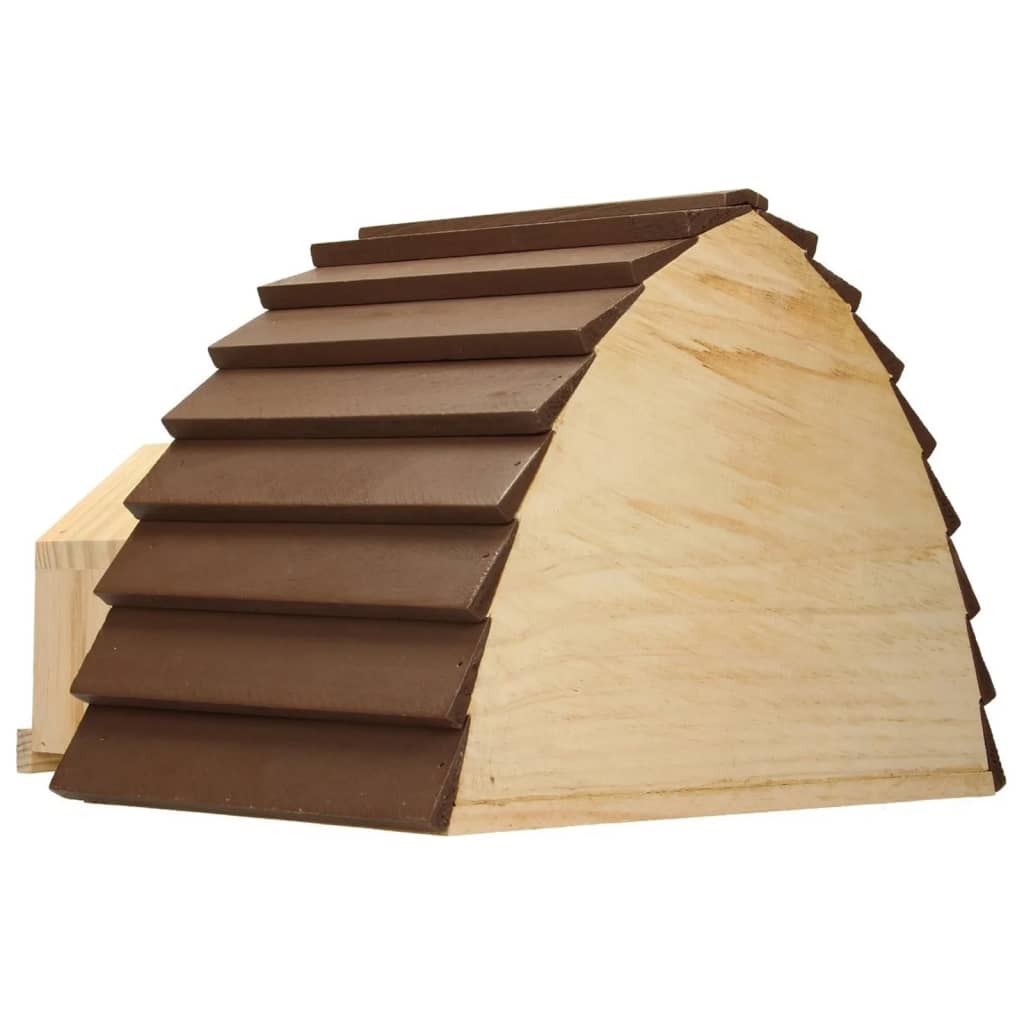 ProGarden Igelhaus Holz mit Baumrinde 34,5x20x23,5 cm