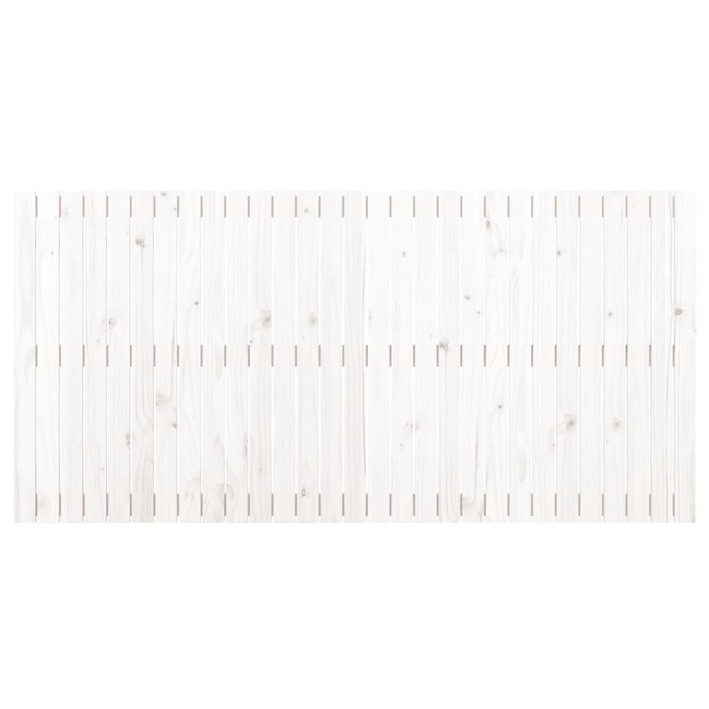 vidaXL Wand-Kopfteil Weiß 185x3x90 cm Massivholz Kiefer