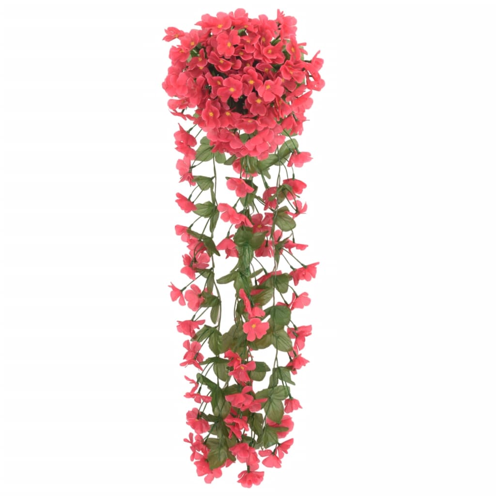 vidaXL Künstliche Blumengirlanden 3 Stk. Rose 85 cm