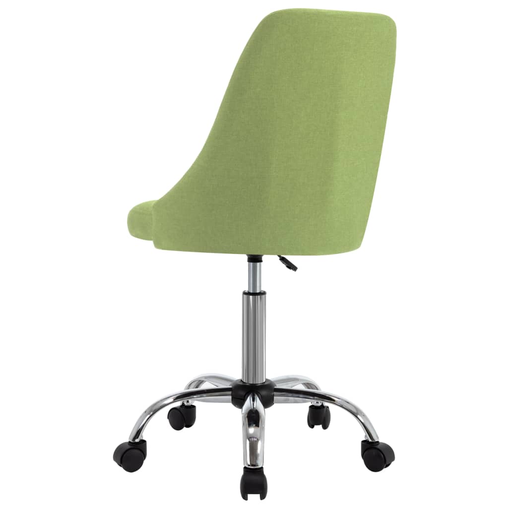 vidaXL Bürostühle 2 Stk. Grün Stoff