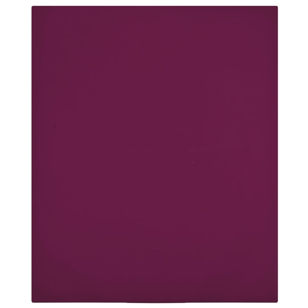 vidaXL Spannbettlaken Jersey Bordeauxrot 100x200 cm Baumwolle