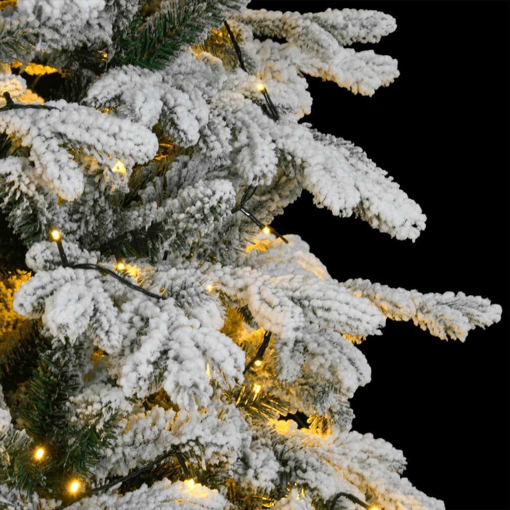 vidaXL Künstlicher Weihnachtsbaum Klappbar mit Schnee 300 LEDs 210 cm