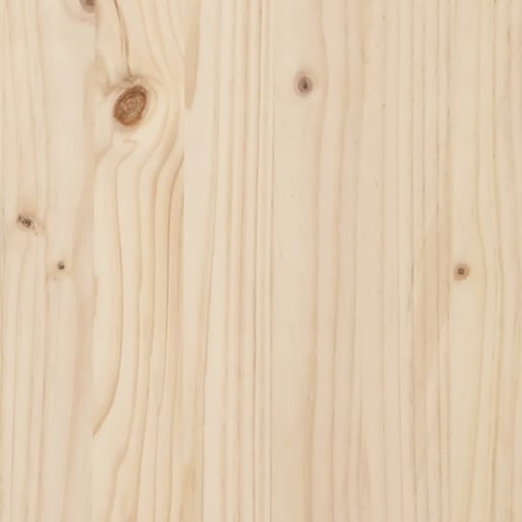 vidaXL Massivholzbett Kiefer 135x190 cm