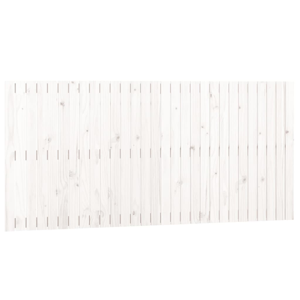 vidaXL Wand-Kopfteil Weiß 185x3x90 cm Massivholz Kiefer
