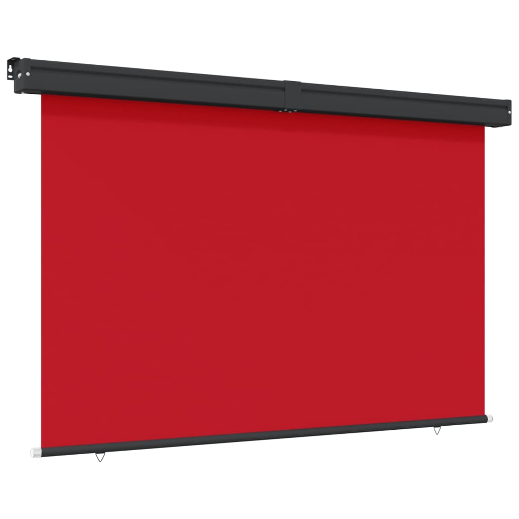 vidaXL Balkon-Seitenmarkise 165x250 cm Rot