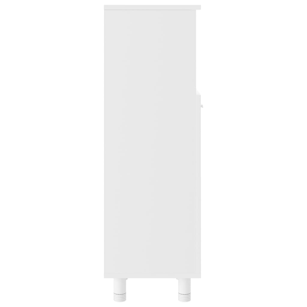 vidaXL Badezimmerschrank Weiß 30x30x95 cm Holzwerkstoff