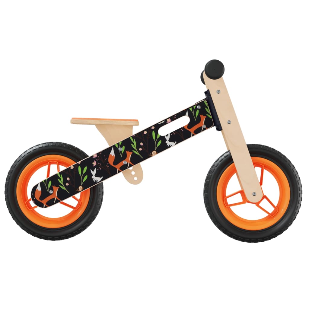 vidaXL Laufrad für Kinder Orange Bedruckt