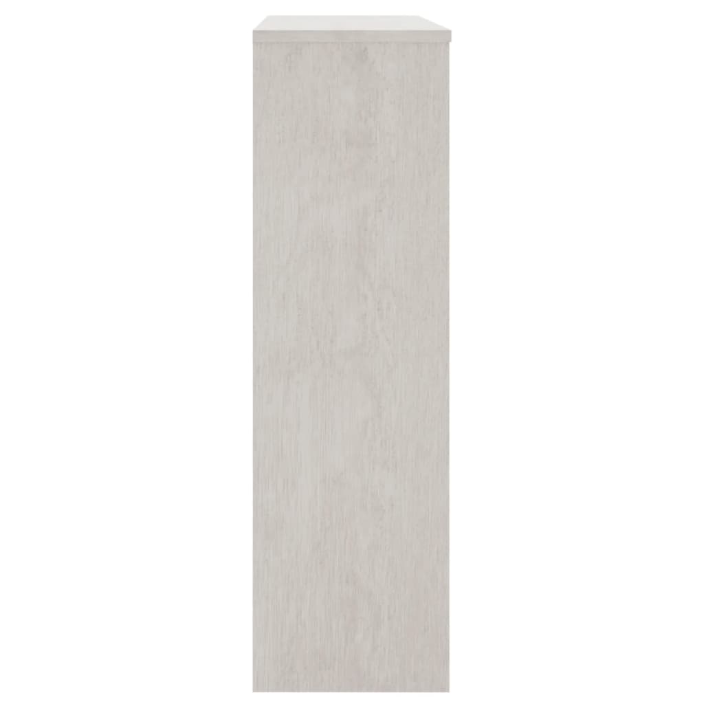 vidaXL Highboard-Oberteil HAMAR Weiß 90x30x100 cm Massivholz