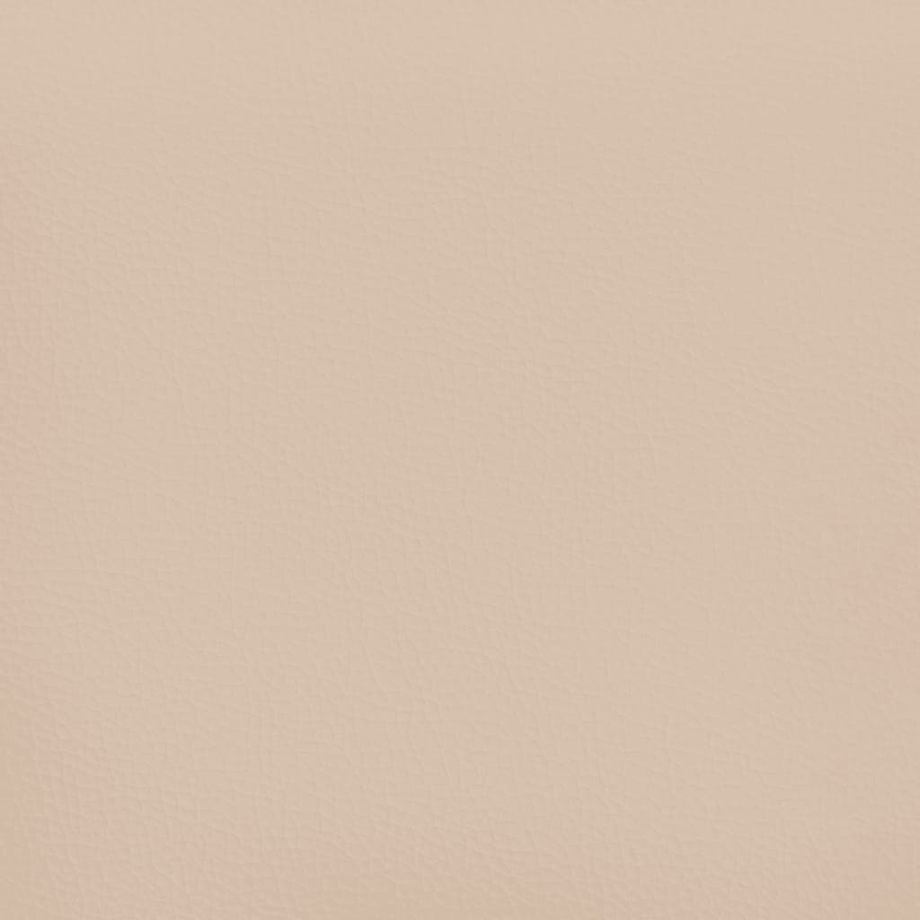 vidaXL Bettgestell mit Kopfteil Cappuccino-Braun 120x190 cm Kunstleder