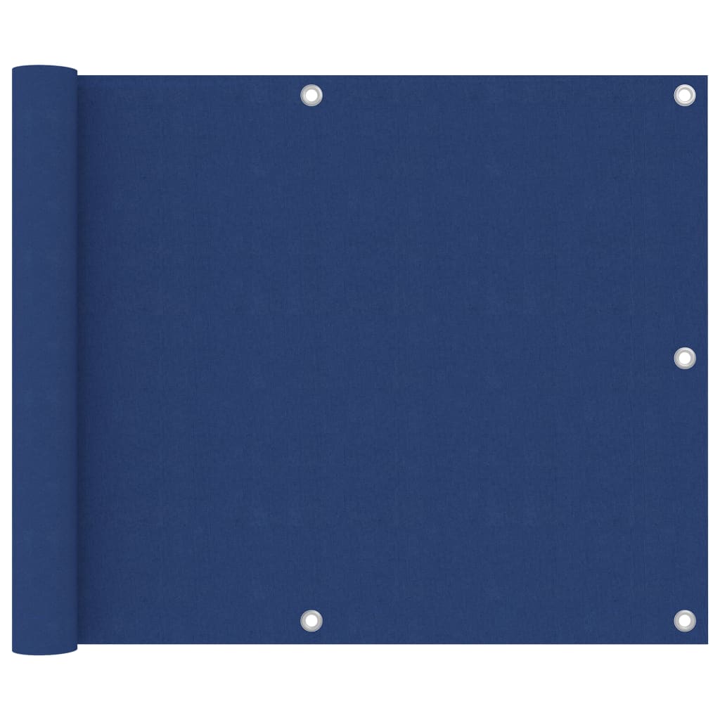 vidaXL Balkon-Sichtschutz Blau 75x500 cm Oxford-Gewebe