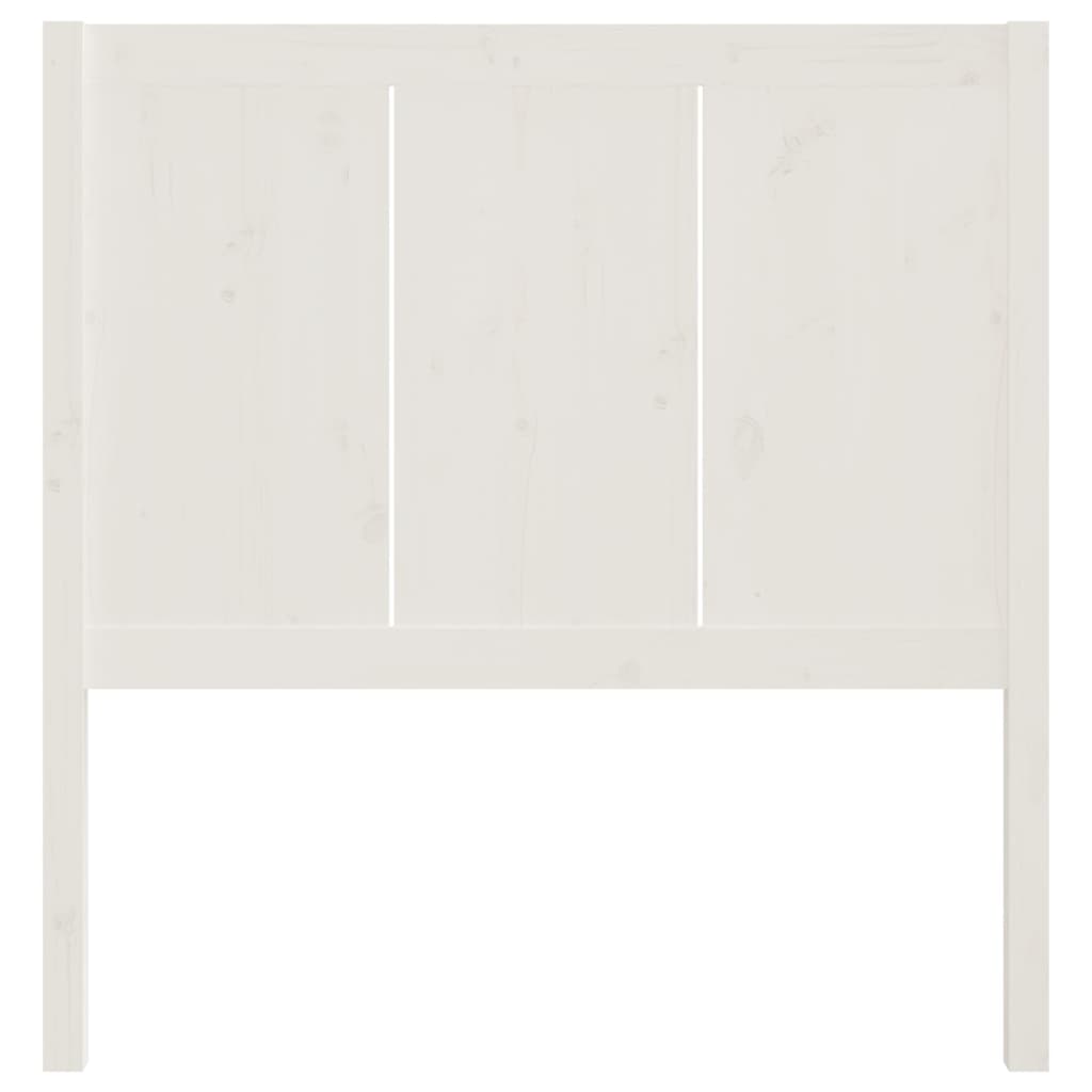 vidaXL Kopfteil Weiß 95,5x4x100 cm Massivholz Kiefer