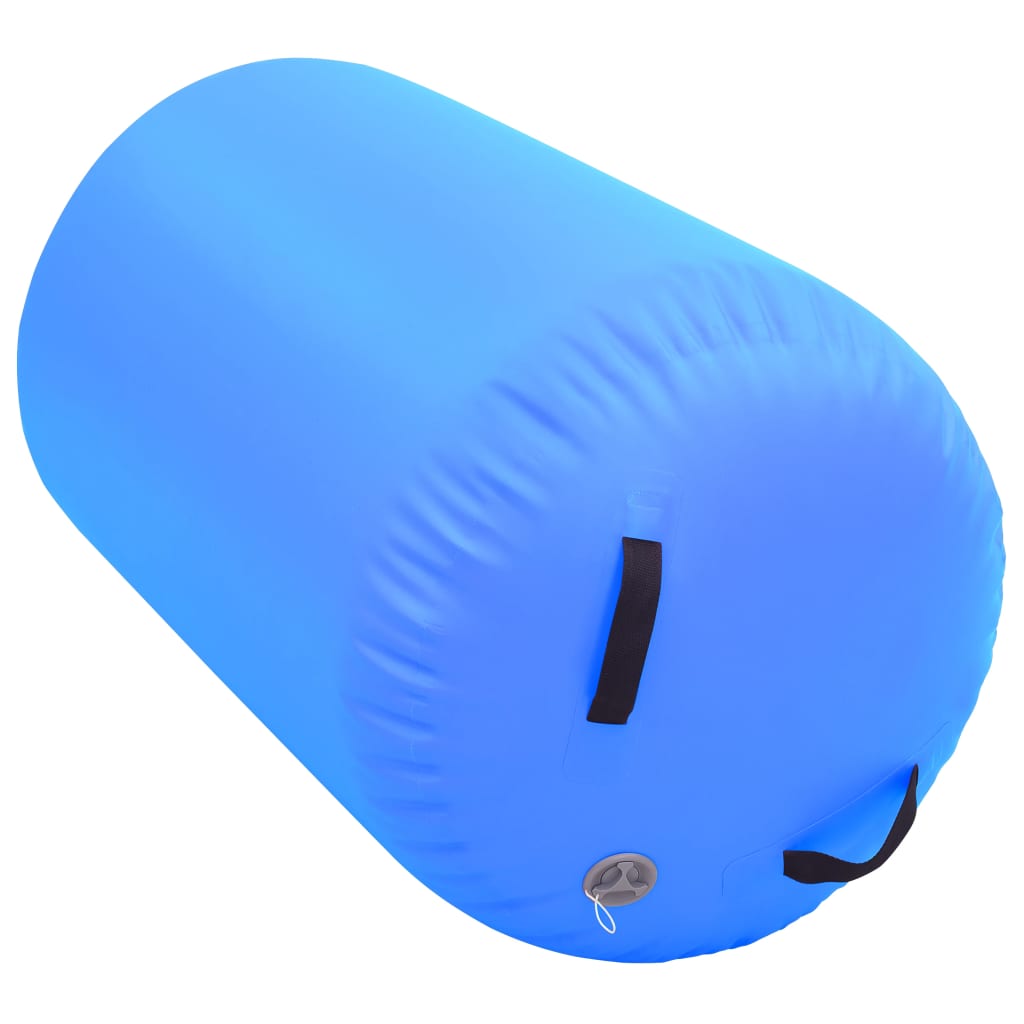 vidaXL Aufblasbare Gymnastik-Rolle mit Pumpe 100x60 cm PVC Blau