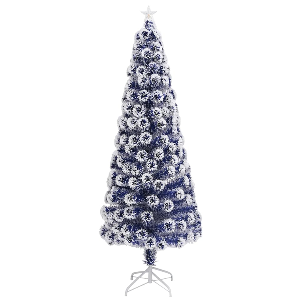 vidaXL Künstlicher Weihnachtsbaum mit Beleuchtung 240 cm Glasfaser