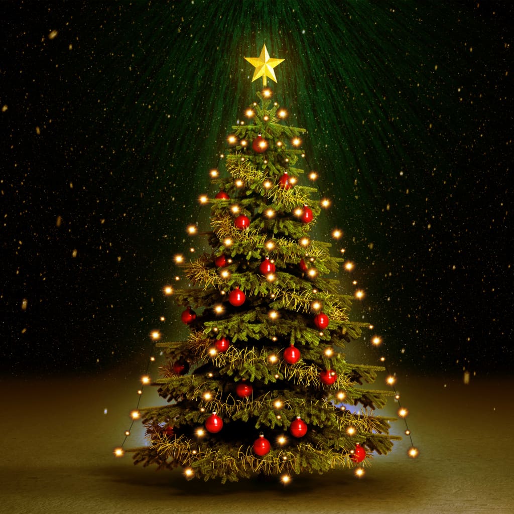 vidaXL Weihnachtsbaum Lichternetz mit 150 LEDs 150 cm