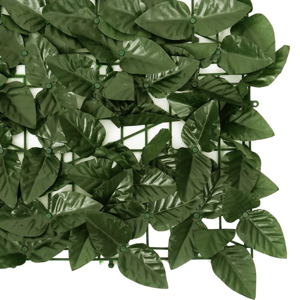 vidaXL Balkon-Sichtschutz mit Dunkelgrünen Blättern 300x150 cm