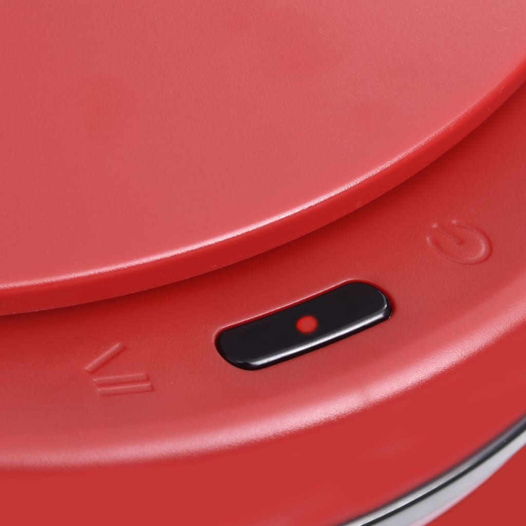 vidaXL Automatischer Sensor-Mülleimer 70 L Kohlenstoffstahl Rot